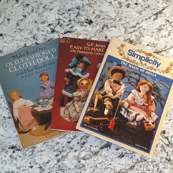 Simplicity Other - Vintage Doll Making Sewing Book Set 1970s-90s